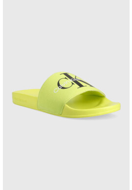 Calvin Klein Jeans Чехли SLIDE MONOGRAM CO в зелено - Pepit.bg