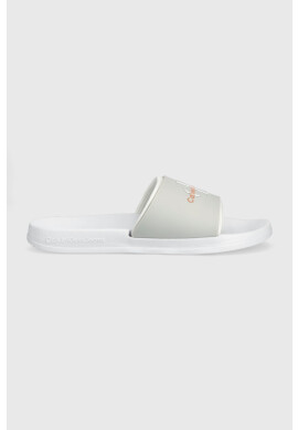 Calvin Klein Jeans Чехли SLIDE MONOGRAM TPU В бяло - Pepit.bg