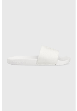 Calvin Klein Jeans Чехли SLIDE TPU PATCH в бяло YW0YW01090 - Pepit.bg