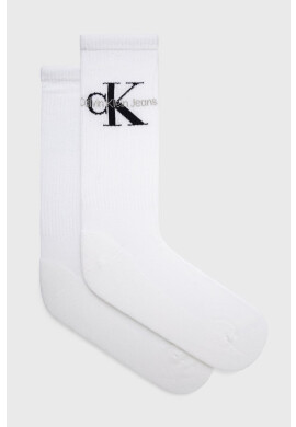 Calvin Klein Jeans Чорапи мъжки в бяло - Pepit.bg