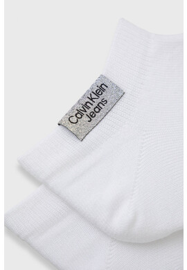 Calvin Klein Jeans Чорапи дамски в бяло - Pepit.bg
