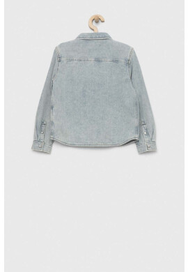 Calvin Klein Jeans Детска дънкова риза в синьо - Pepit.bg