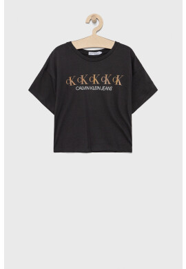 Calvin Klein Jeans Детска памучна тениска - Pepit.bg