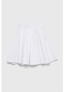 Calvin Klein Jeans Детска пола в бяло къс модел разкроен модел - Pepit.bg