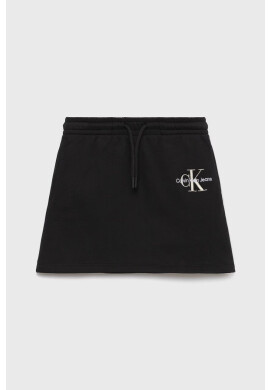 Calvin Klein Jeans Детска пола в черно къс модел със стандартна кройка - Pepit.bg