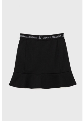Calvin Klein Jeans Детска пола в зелено къс модел със стандартна кройка - Pepit.bg