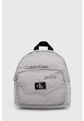Calvin Klein Jeans Детска раница в сиво малък размер с десен - Pepit.bg