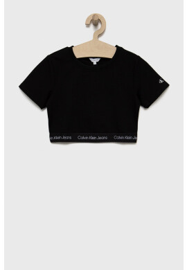 Calvin Klein Jeans Детска тениска в зелено с принт - Pepit.bg