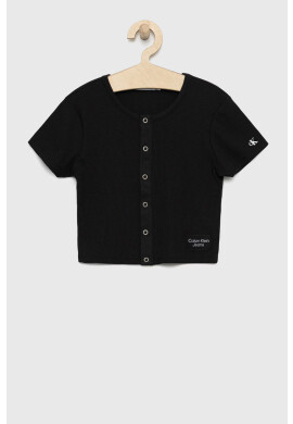 Calvin Klein Jeans Детска тениска в бяло с изчистен дизайн - Pepit.bg