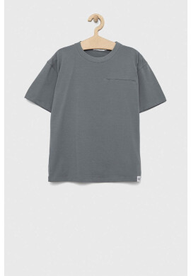 Calvin Klein Jeans Детска тениска в сиво с изчистен дизайн - Pepit.bg