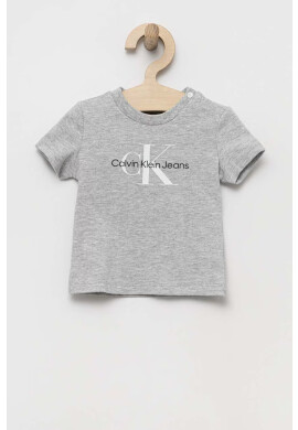 Calvin Klein Jeans Детска тениска в сиво с принт - Pepit.bg