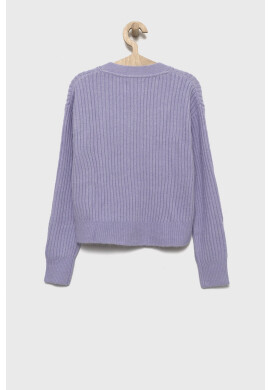 Calvin Klein Jeans Детска жилетка в лилаво - Pepit.bg