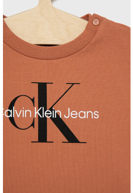 Calvin Klein Jeans Детски анцуг в оранжево - Pepit.bg