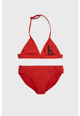 Calvin Klein Jeans Детски бански костюм в червено - Pepit.bg