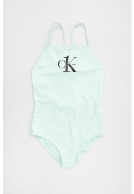 Calvin Klein Jeans Детски бански костюм в зелено - Pepit.bg