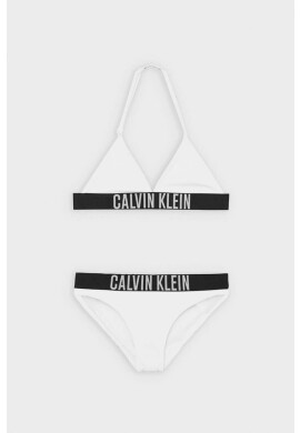 Calvin Klein Jeans Детски бански от две части в бяло - Pepit.bg