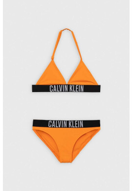 Calvin Klein Jeans Детски бански от две части в оранжево - Pepit.bg