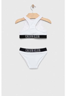 Calvin Klein Jeans Детски бански от две части в бяло - Pepit.bg
