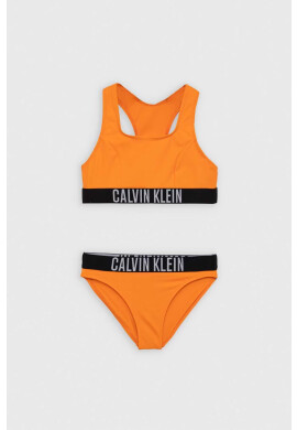 Calvin Klein Jeans Детски бански от две части в оранжево - Pepit.bg
