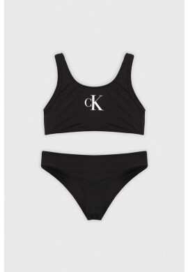Calvin Klein Jeans Детски бански от две части в черно - Pepit.bg