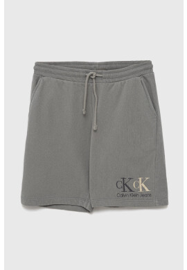 Calvin Klein Jeans Детски къси панталони в синьо с регулируема талия - Pepit.bg