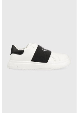 Calvin Klein Jeans Детски маратонки в бяло - Pepit.bg