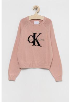 Calvin Klein Jeans Детски памучен пуловер - Pepit.bg