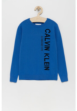 Calvin Klein Jeans Детски памучен пуловер - Pepit.bg