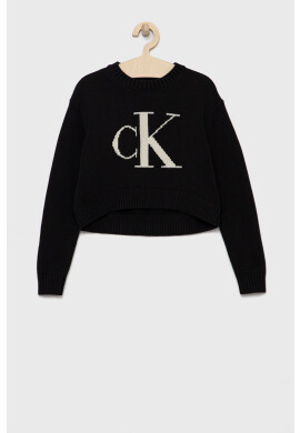 Calvin Klein Jeans Детски памучен пуловер - Pepit.bg