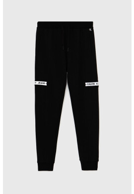 Calvin Klein Jeans Детски панталон в черно с апликация - Pepit.bg