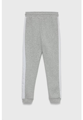 Calvin Klein Jeans Детски панталони в сиво с десен - Pepit.bg