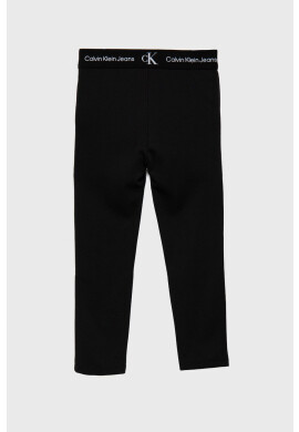 Calvin Klein Jeans Детски панталони в черно с изчистен дизайн - Pepit.bg