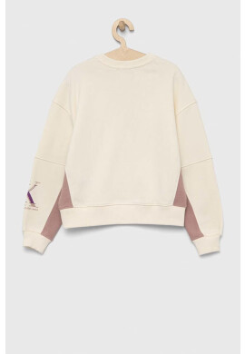 Calvin Klein Jeans Детски суичър в лилаво с принт - Pepit.bg