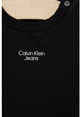 Calvin Klein Jeans Детски суичър в черно с изчистен дизайн - Pepit.bg