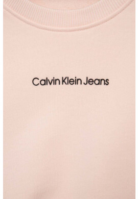 Calvin Klein Jeans Детски суичър в розово с принт - Pepit.bg