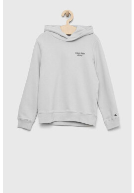 Calvin Klein Jeans Детски суичър в сиво меланж на - Pepit.bg