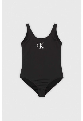 Calvin Klein Jeans Детски цял бански в черно - Pepit.bg