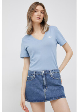 Calvin Klein Jeans Дънкова пола къс модел със стандартна кройка - Pepit.bg