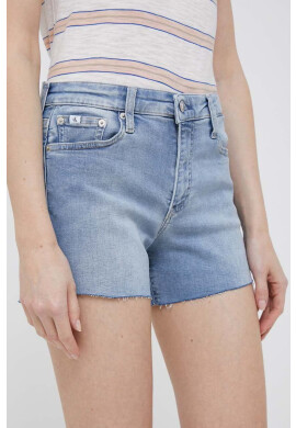 Calvin Klein Jeans Дънкови къси панталони в синьо с изчистен дизайн със стандартна талия - Pepit.bg
