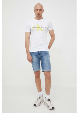 Calvin Klein Jeans Дънкови къси панталони в синьо - Pepit.bg