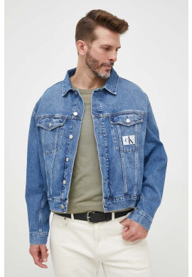 Calvin Klein Jeans Дънково яке в синьо с преходна изолация с уголемена кройка - Pepit.bg