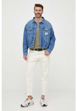 Calvin Klein Jeans Дънково яке в синьо с преходна изолация с уголемена кройка - Pepit.bg