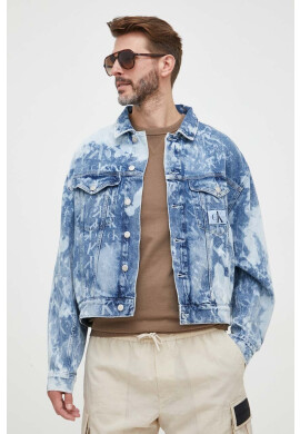 Calvin Klein Jeans Дънково яке в синьо с преходна изолация с уголемена кройка - Pepit.bg