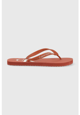 Calvin Klein Jeans Джапанки Beach Sandal Monogram в червено - Pepit.bg