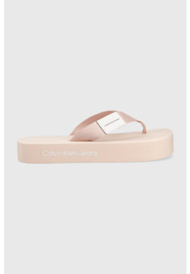 Calvin Klein Jeans Джапанки FLATFORM FLIPFLOP в розово с платформа YW0YW00993 - Pepit.bg