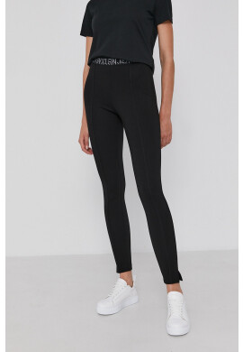 Calvin Klein Jeans Клин дамски в черно с изчистен дизайн - Pepit.bg