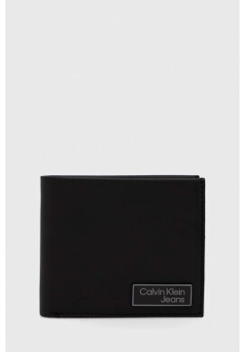 Calvin Klein Jeans Кожен портфейл мъжки в черно - Pepit.bg