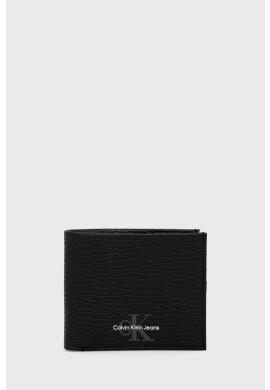 Calvin Klein Jeans Кожен портфейл мъжки в черно - Pepit.bg