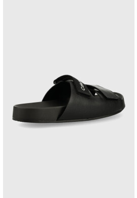 Calvin Klein Jeans Кожени чехли в черно - Pepit.bg