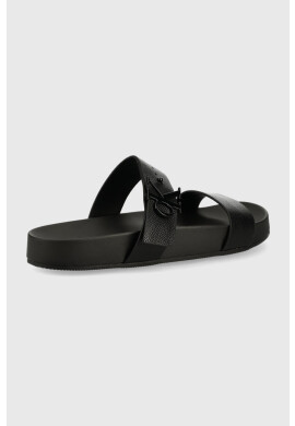 Calvin Klein Jeans Кожени чехли в черно - Pepit.bg